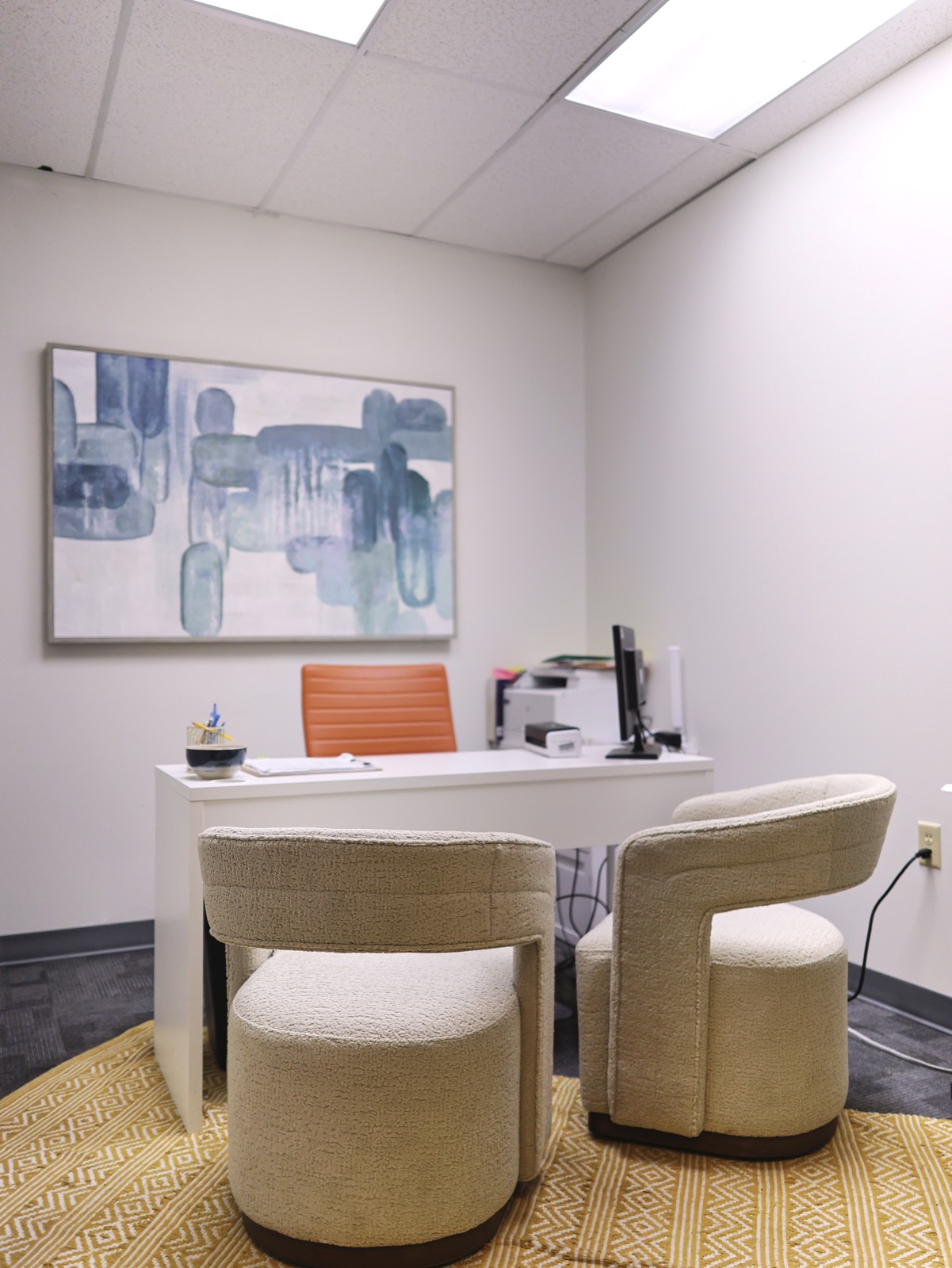 Private office for psychiatric and counseling coordination