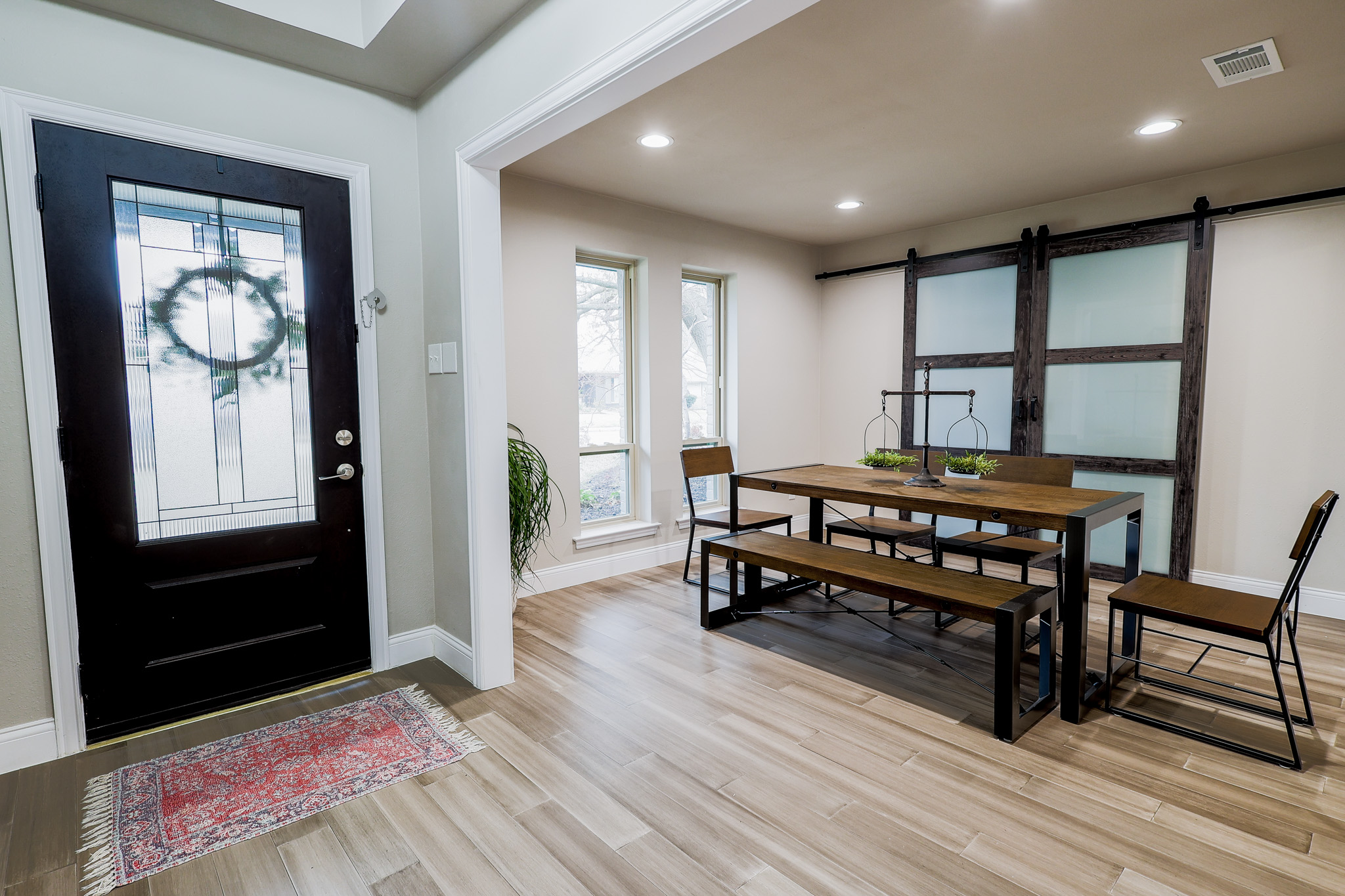 Sober living living space