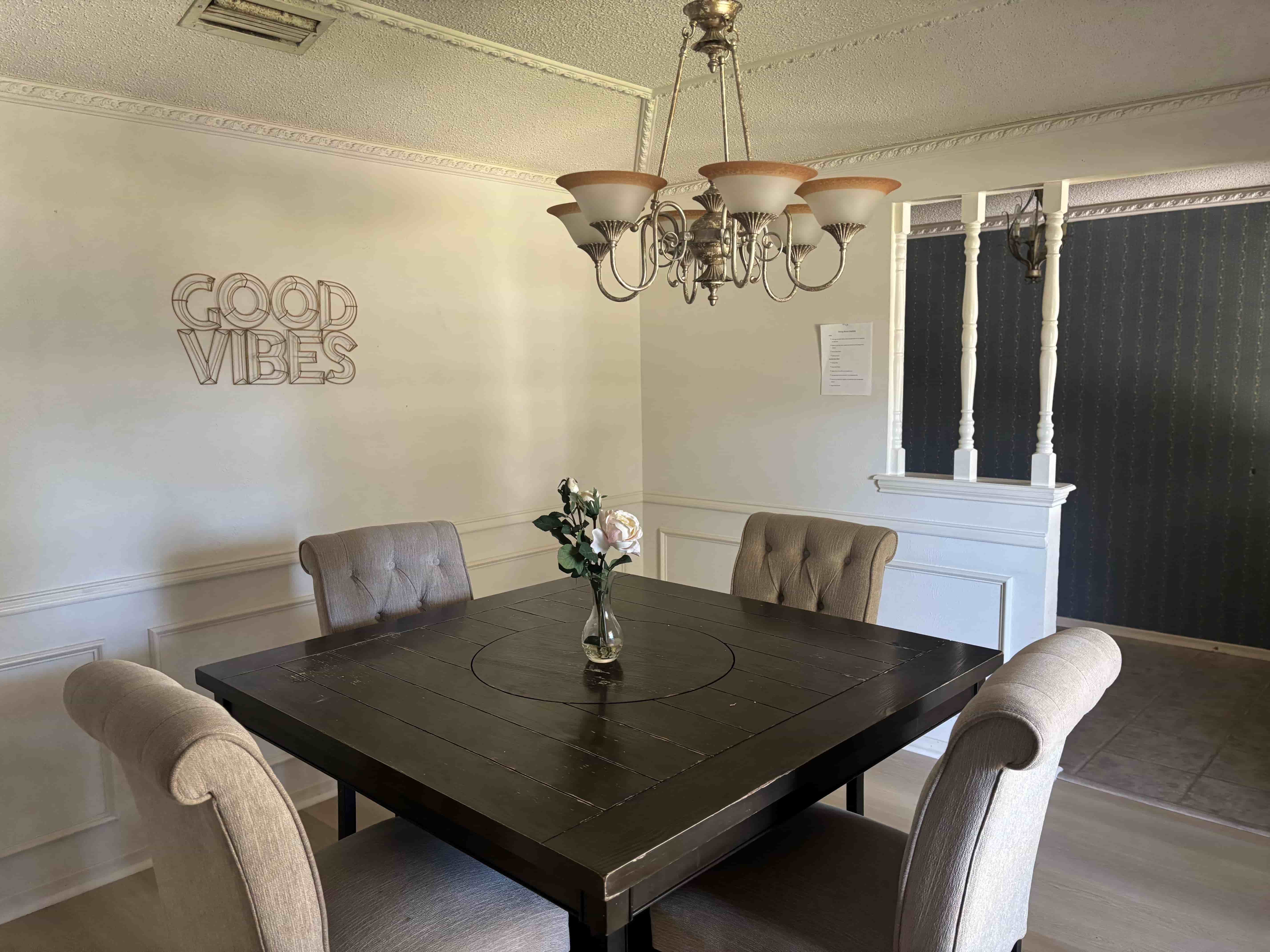 Shared dining in sober living